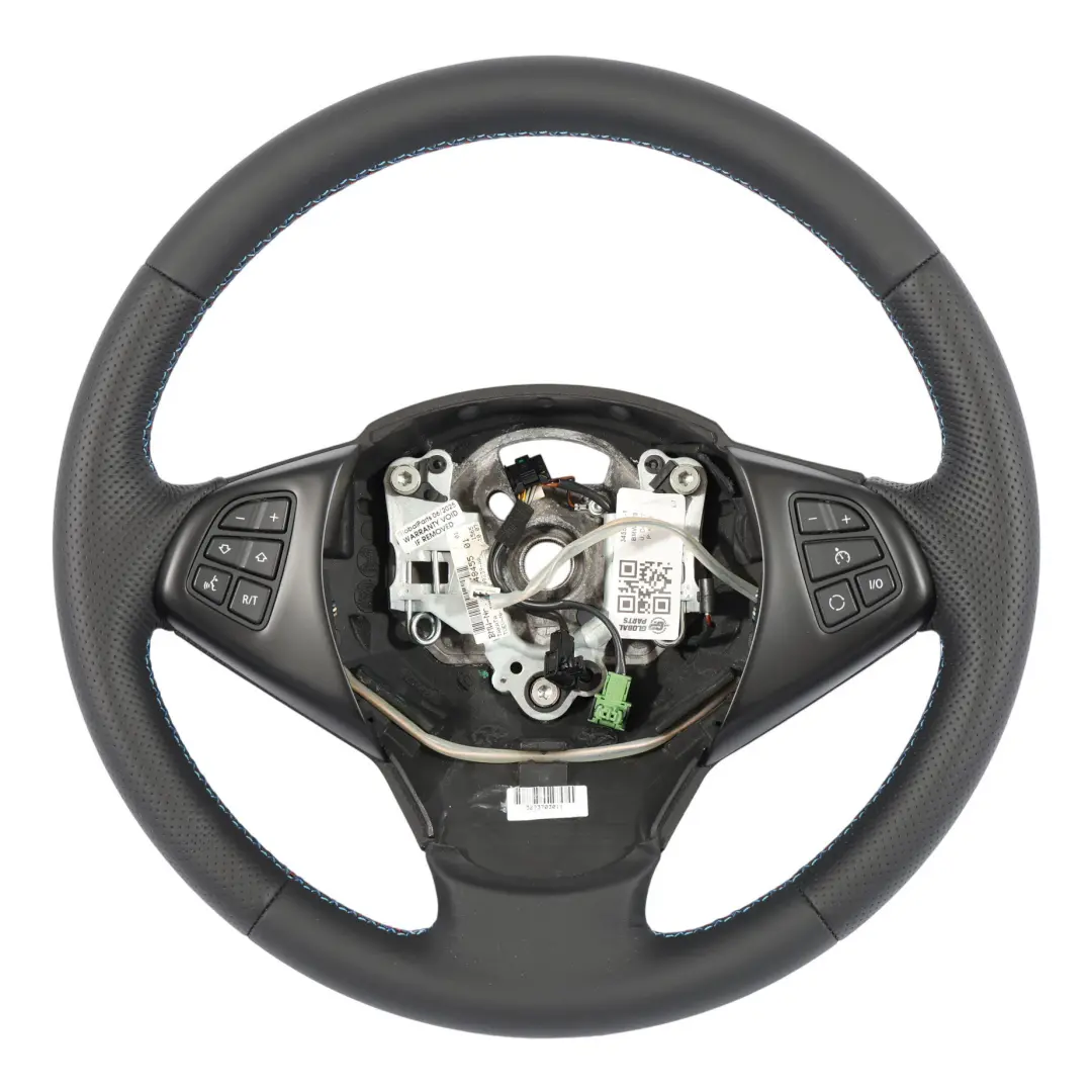 Leather Steering Wheel M-tricoloured Sport Look to BMW X3 E83 LCI NEW Black with Part number 3455481 BMW X3 E83 LCI NEW Black Leather Steering Wheel M-tricoloured Sport Look - SKU 3455481-1 - Part number 3455481