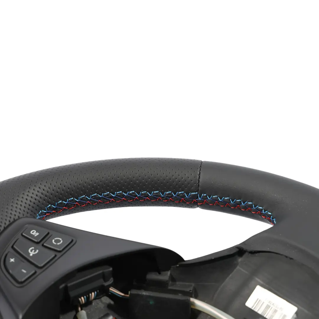 Leather Steering Wheel M-tricoloured Sport Look to BMW X3 E83 LCI NEW Black with Part number 3455481 BMW X3 E83 LCI NEW Black Leather Steering Wheel M-tricoloured Sport Look - SKU 3455481-1 - Part number 3455481