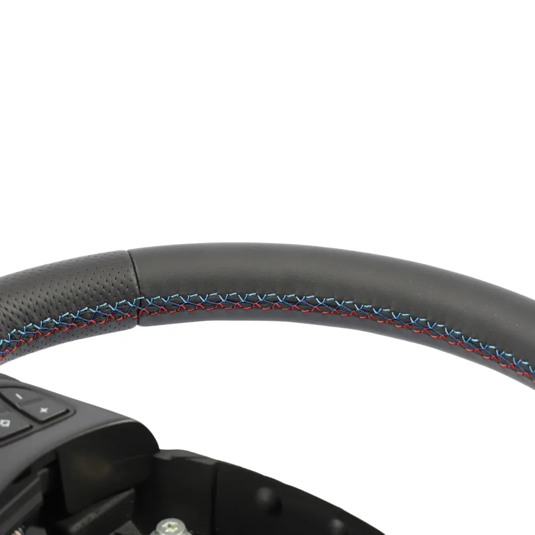 NEU Schwarz Leder wie M-Sport Lenkrad M-tri Farbigen Fäden für BMW X3 E83 LCI mit Teilenummer 3455481 BMW X3 E83 LCI NEU Schwarz Leder wie M-Sport Lenkrad M-tri Farbigen Fäden - SKU 3455481-1 - Teilenummer 3455481