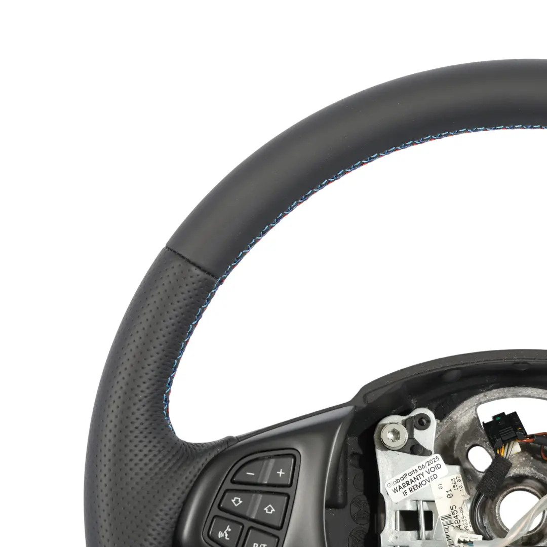 NUOVA Pelle Nera M-SPORT Look Volante M-Tricolori Fili per BMW X3 E83 LCI con numero di parte 3455481 BMW X3 E83 LCI NUOVA Pelle Nera M-SPORT Look Volante M-Tricolori Fili - SKU 3455481-1 - Numero di parte 3455481