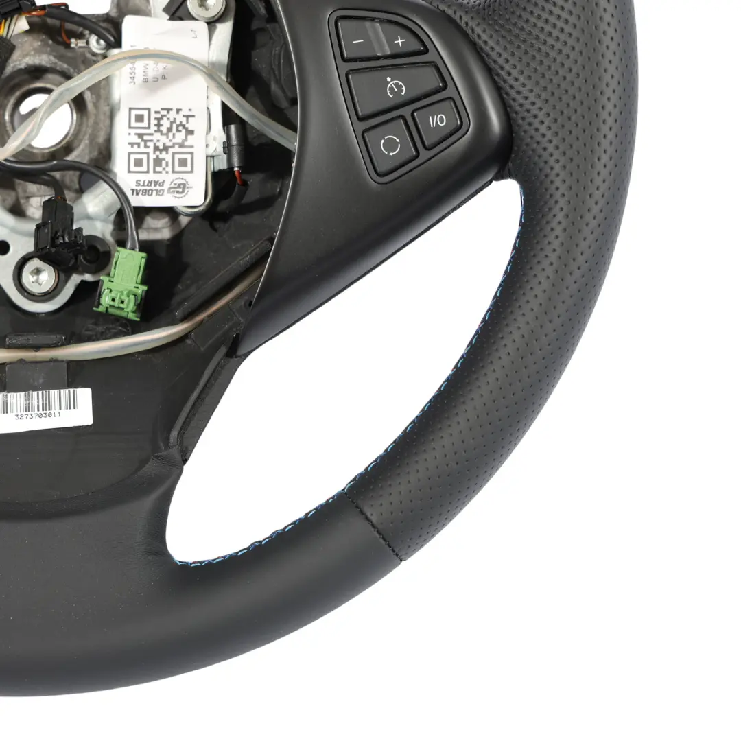 NUOVA Pelle Nera M-SPORT Look Volante M-Tricolori Fili per BMW X3 E83 LCI con numero di parte 3455481 BMW X3 E83 LCI NUOVA Pelle Nera M-SPORT Look Volante M-Tricolori Fili - SKU 3455481-1 - Numero di parte 3455481