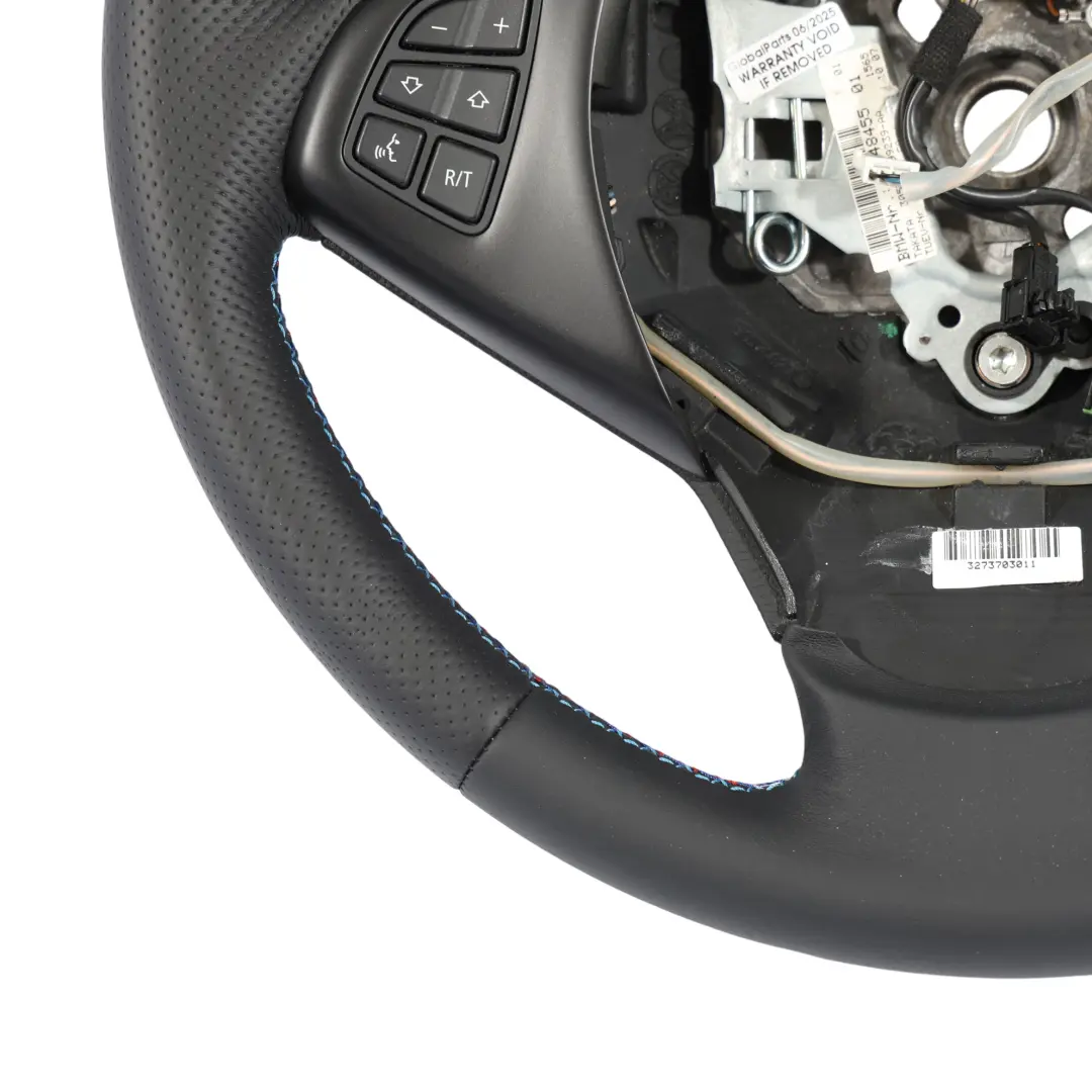 NUOVA Pelle Nera M-SPORT Look Volante M-Tricolori Fili per BMW X3 E83 LCI con numero di parte 3455481 BMW X3 E83 LCI NUOVA Pelle Nera M-SPORT Look Volante M-Tricolori Fili - SKU 3455481-1 - Numero di parte 3455481