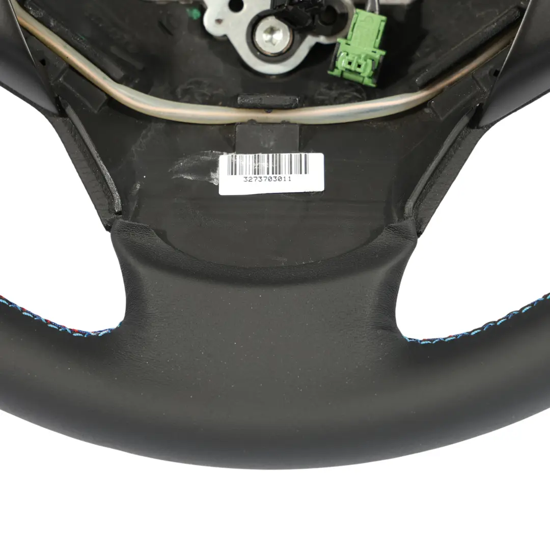 Leather Steering Wheel M-tricoloured Sport Look to BMW X3 E83 LCI NEW Black with Part number 3455481 BMW X3 E83 LCI NEW Black Leather Steering Wheel M-tricoloured Sport Look - SKU 3455481-1 - Part number 3455481