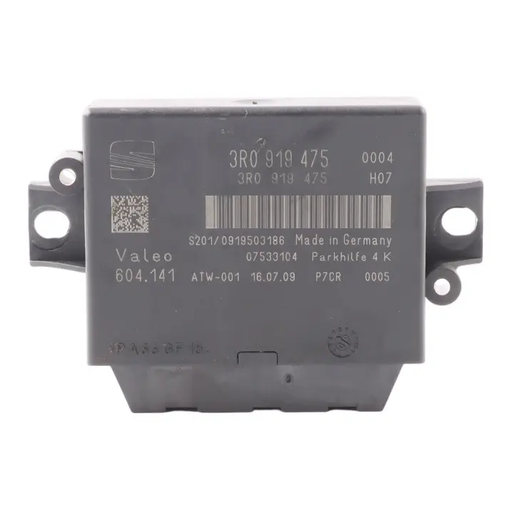 Seat EXEO PDC Parking Sensor Distance AID Module Control Unit ECU - SKU 3R0919475 - Part number 3R0919475
