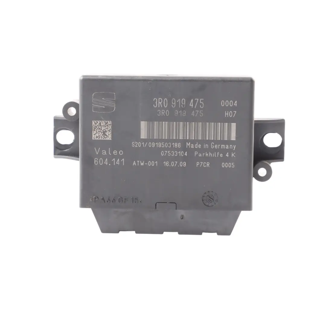PDC Parking Sensor Distance AID Module Control Unit ECU to Seat EXEO with Part number 3R0919475 Seat EXEO PDC Parking Sensor Distance AID Module Control Unit ECU - SKU 3R0919475 - Part number 3R0919475