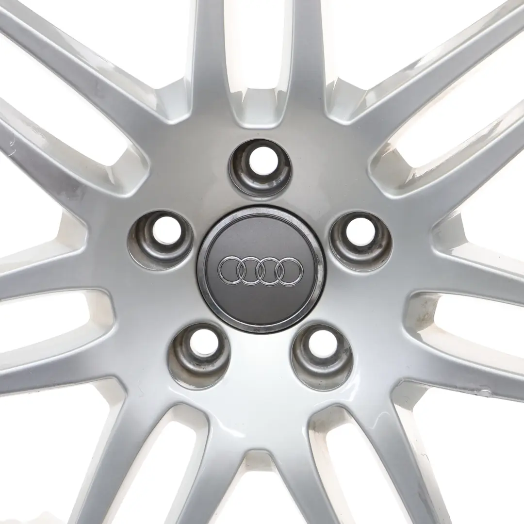 Audi A6 C6 Silver Wheel Alloy Rim 19" 8,5J ET:48 Twin Spoke Le Mans 4F0601025BA - SKU 4F0601025BA-1 - Part number 4F06010258A