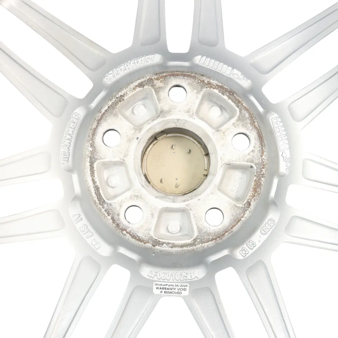 Audi A6 C6 Felga Aluminiowa 19" 8,5J ET:48 Le Mans Srebrna - SKU 4F0601025BA-2 - Numer Części 4F0601025BA