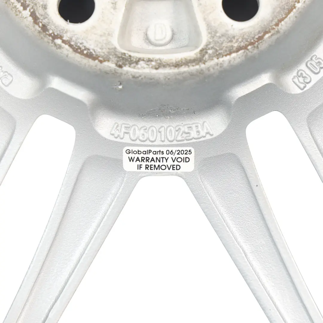 Llanta Aleación Plateada 19" 8,5J ET:48 Spoke Le Mans para Audi A6 C6 con número de pieza 4F0601025BA Audi A6 C6 Llanta Aleación Plateada 19" 8,5J ET:48 Spoke Le Mans - SKU 4F0601025BA-2 - Número de pieza 4F0601025BA