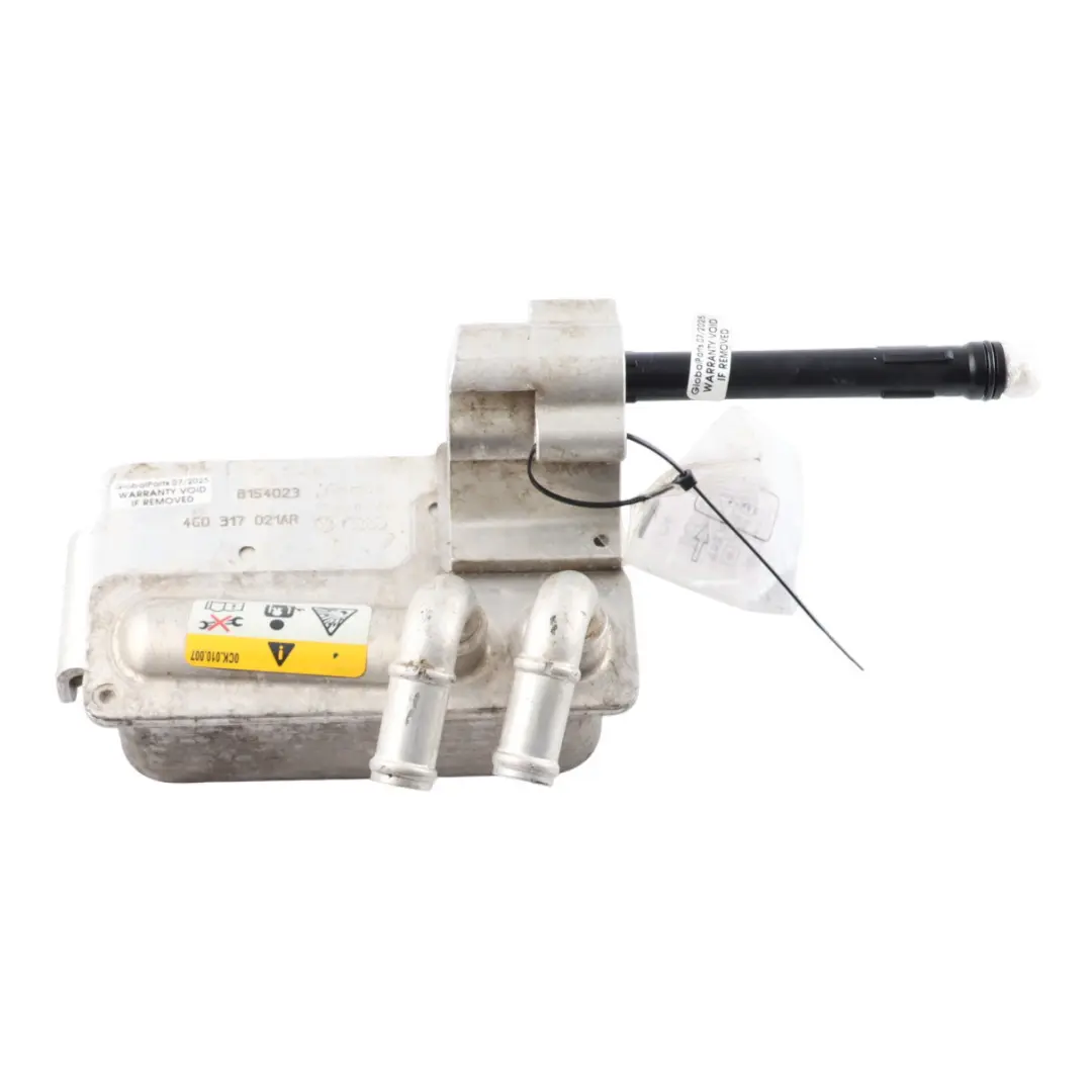 Transmission Gearbox Oil Cooler to Audi A4 B9 2.0 TDI Automatic with Part number 4G0317021AR Audi A4 B9 2.0 TDI Automatic Transmission Gearbox Oil Cooler - SKU 4G0317021AR - Part number 4G0317021AR