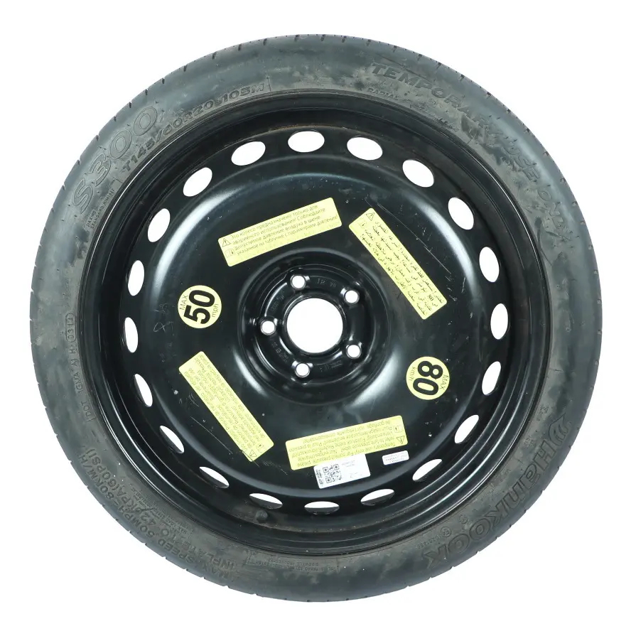 Spare Wheel Rim 20" 4.5J ET:22 Tyre Continental 145/60 to Audi A6 C7 with Part number 4G0601027 Audi A6 C7 Spare Wheel Rim 20" 4.5J ET:22 Tyre Continental 145/60 - SKU 4G0601027-1 - Part number 4G0601027