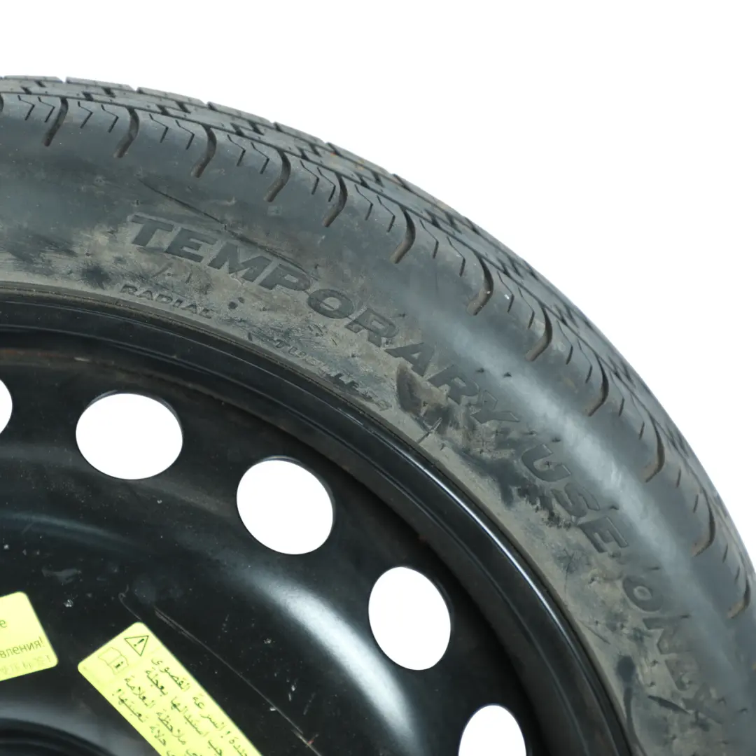 Spare Wheel Rim 20" 4.5J ET:22 Tyre Continental 145/60 to Audi A6 C7 with Part number 4G0601027 Audi A6 C7 Spare Wheel Rim 20" 4.5J ET:22 Tyre Continental 145/60 - SKU 4G0601027-1 - Part number 4G0601027