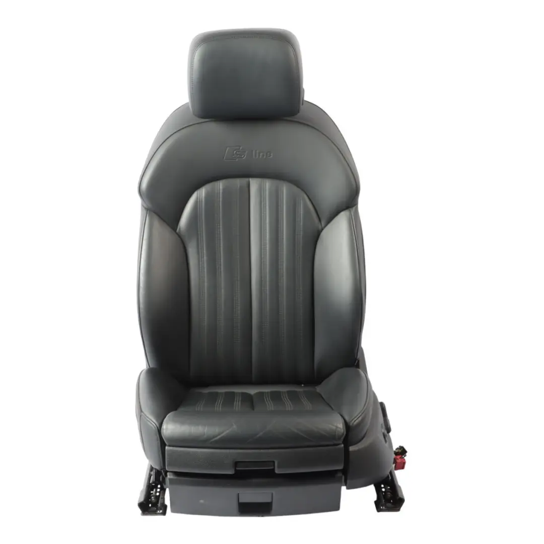 Audi A7 4G Asiento Delantero Izquierdo S-Line Calefactable Memoria Cuero Negro - SKU 4G0881805BD-2 - Número de pieza 4G0881805BD