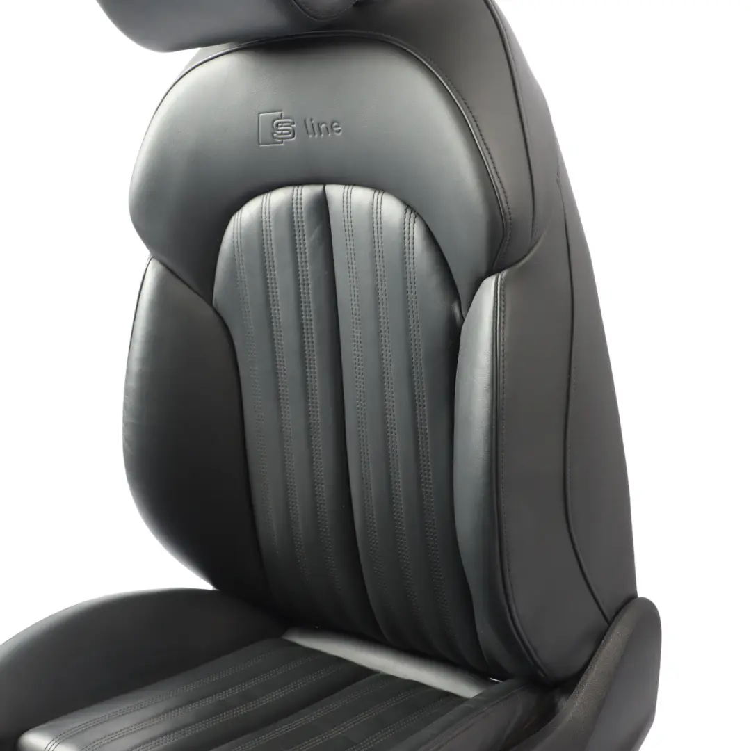 Audi A7 4G Asiento Delantero Izquierdo S-Line Calefactable Memoria Cuero Negro - SKU 4G0881805BD-2 - Número de pieza 4G0881805BD