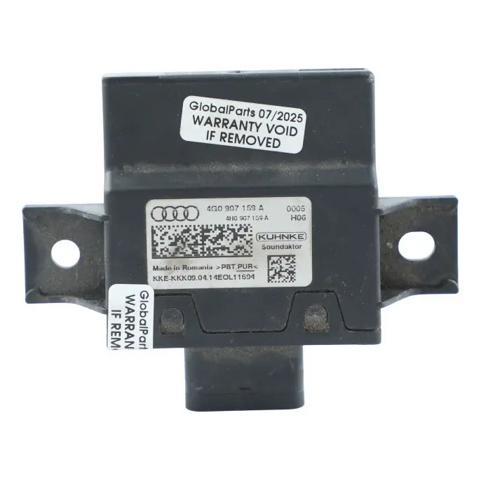 4G8 Alarm Module Body Impact Sound Signal Control Unit to Audi A7 with Part number 4G0907159A Audi A7 4G8 Alarm Module Body Impact Sound Signal Control Unit - SKU 4G0907159A - Part number 4G0907159A
