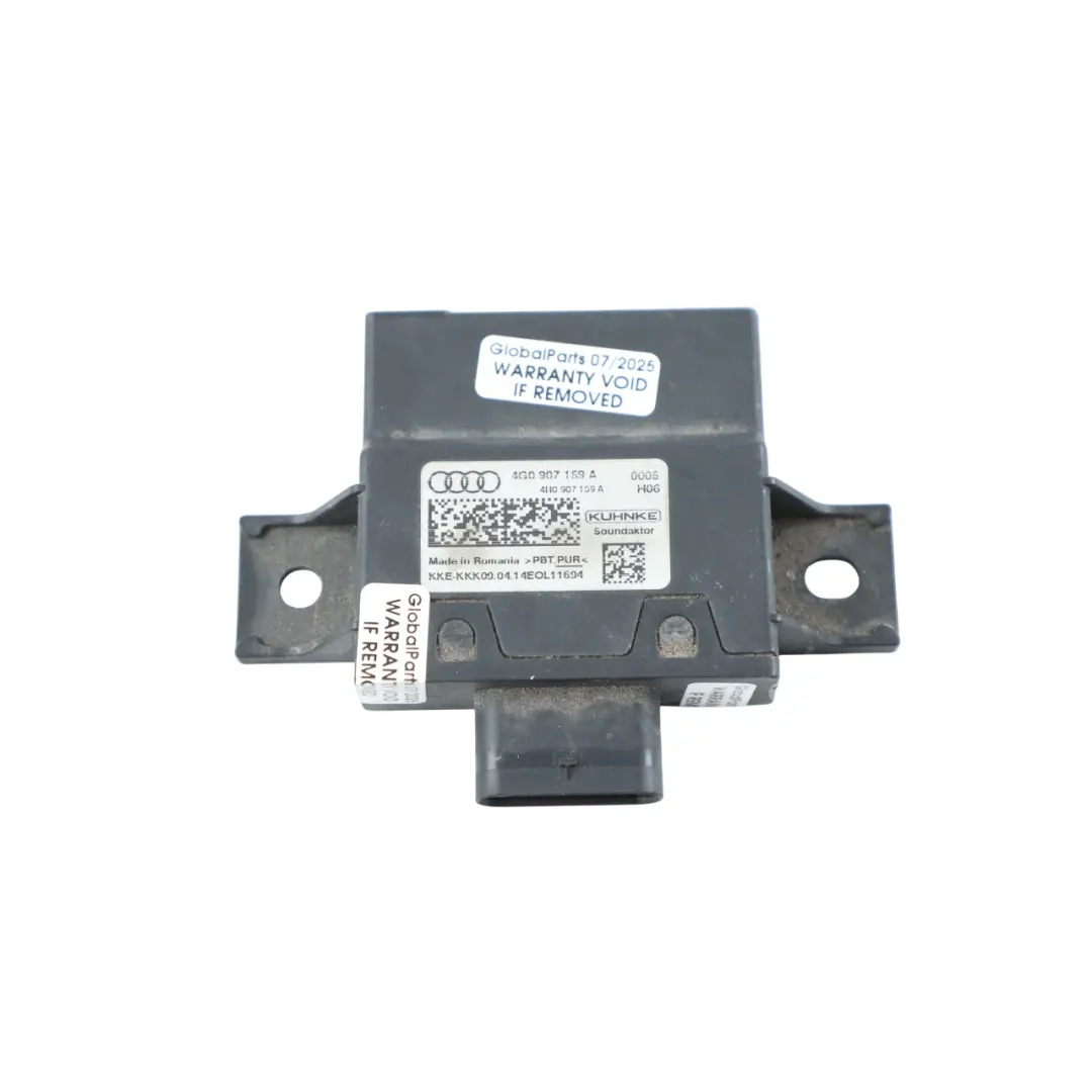 Audi A7 4G8 Alarm Module Body Impact Sound Signal Control Unit - SKU 4G0907159A - Part number 4G0907159A