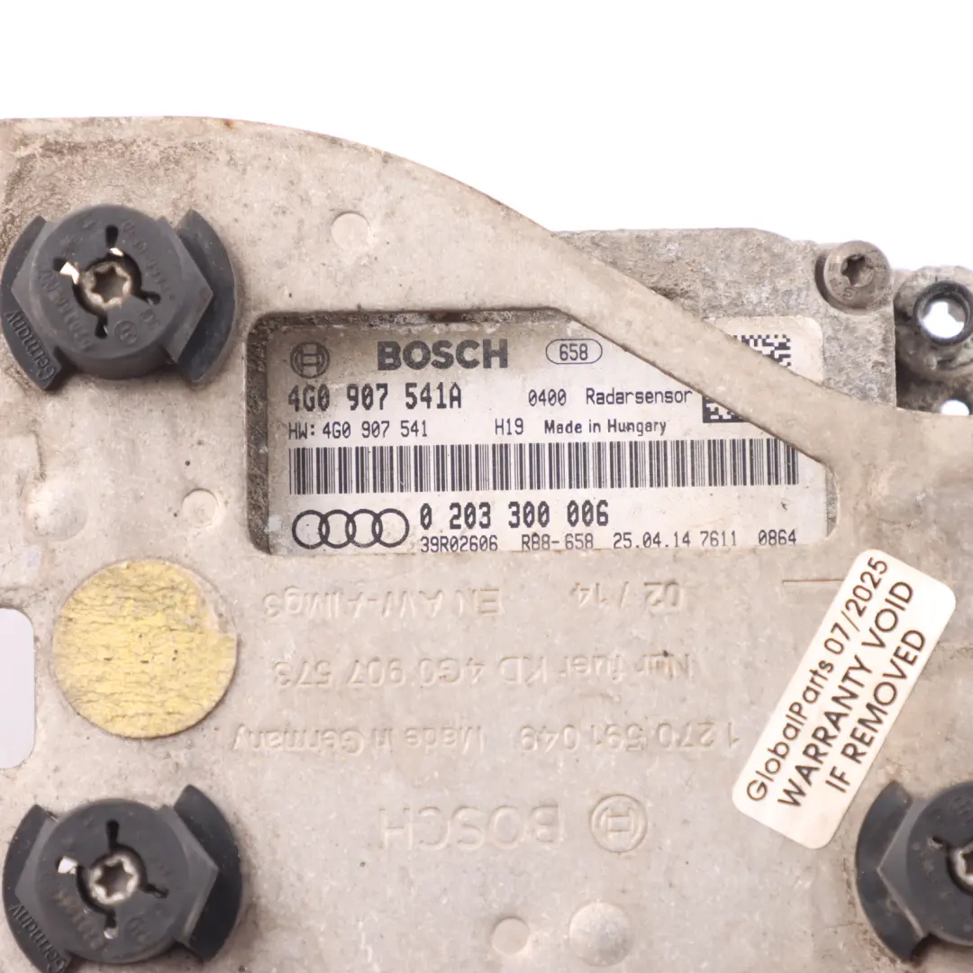 Audi A7 4G Distance Cruise Control Radar Sensor Left N/S - SKU 4G0907541A - Part number 4G0907541A