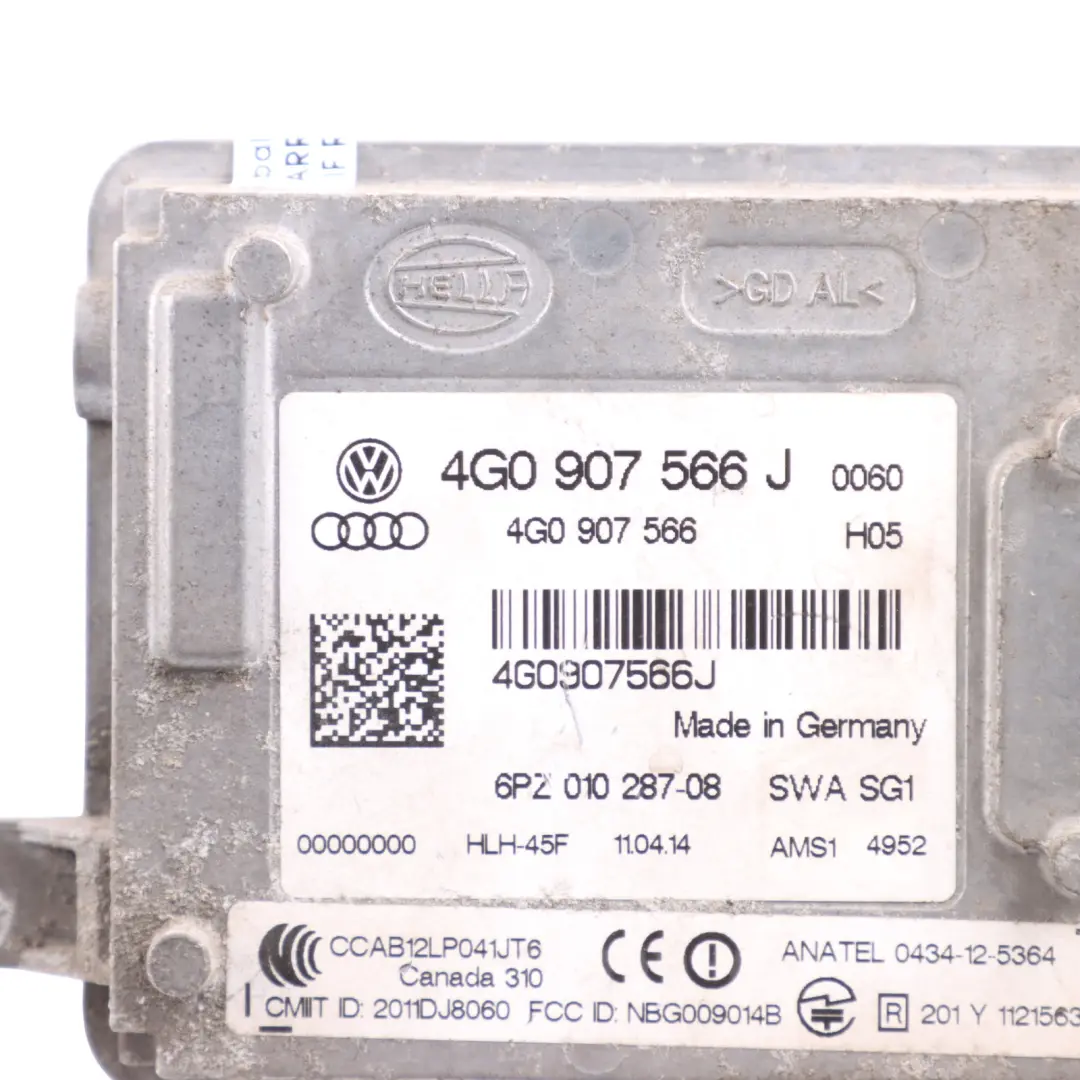 Audi A7 4G Sportback Lane Change Assist Control Module Rear Left N/S - SKU 4G0907566J - Part number 4G0907566J