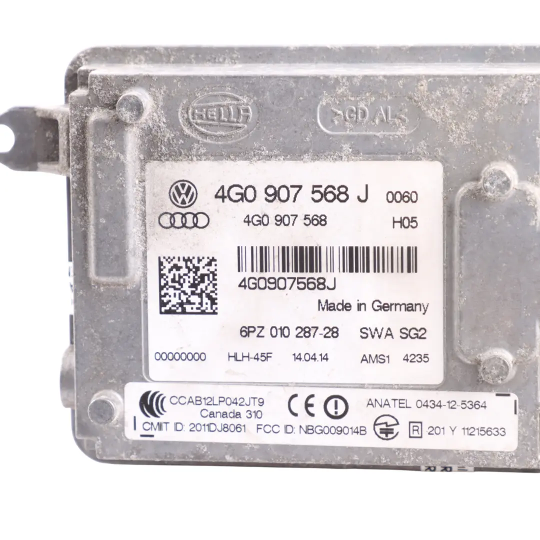 Sportback Lane Change Assist Control Module Rear Right O/S to Audi A7 4G with Part number 4G0907568J Audi A7 4G Sportback Lane Change Assist Control Module Rear Right O/S - SKU 4G0907568J - Part number 4G0907568J