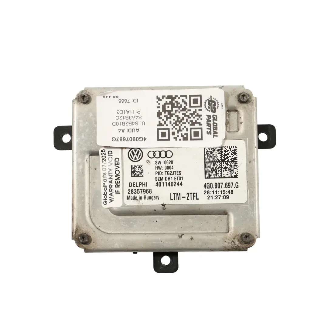 Volkswagen Golf Mk7 Headlight Ballast LED Control Module Front DRL - SKU 4G0907697G - Part number 4G0907697G