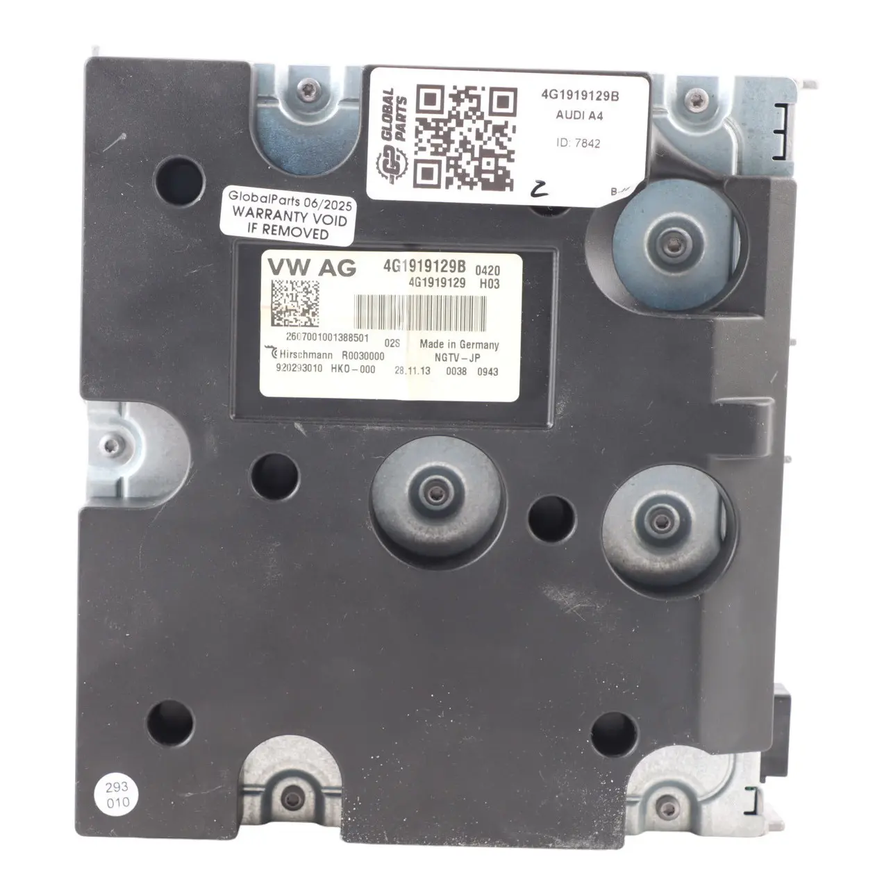 Audi A4 B8 CD-Player Radio Tuner Module Control Unit 4G1919129B