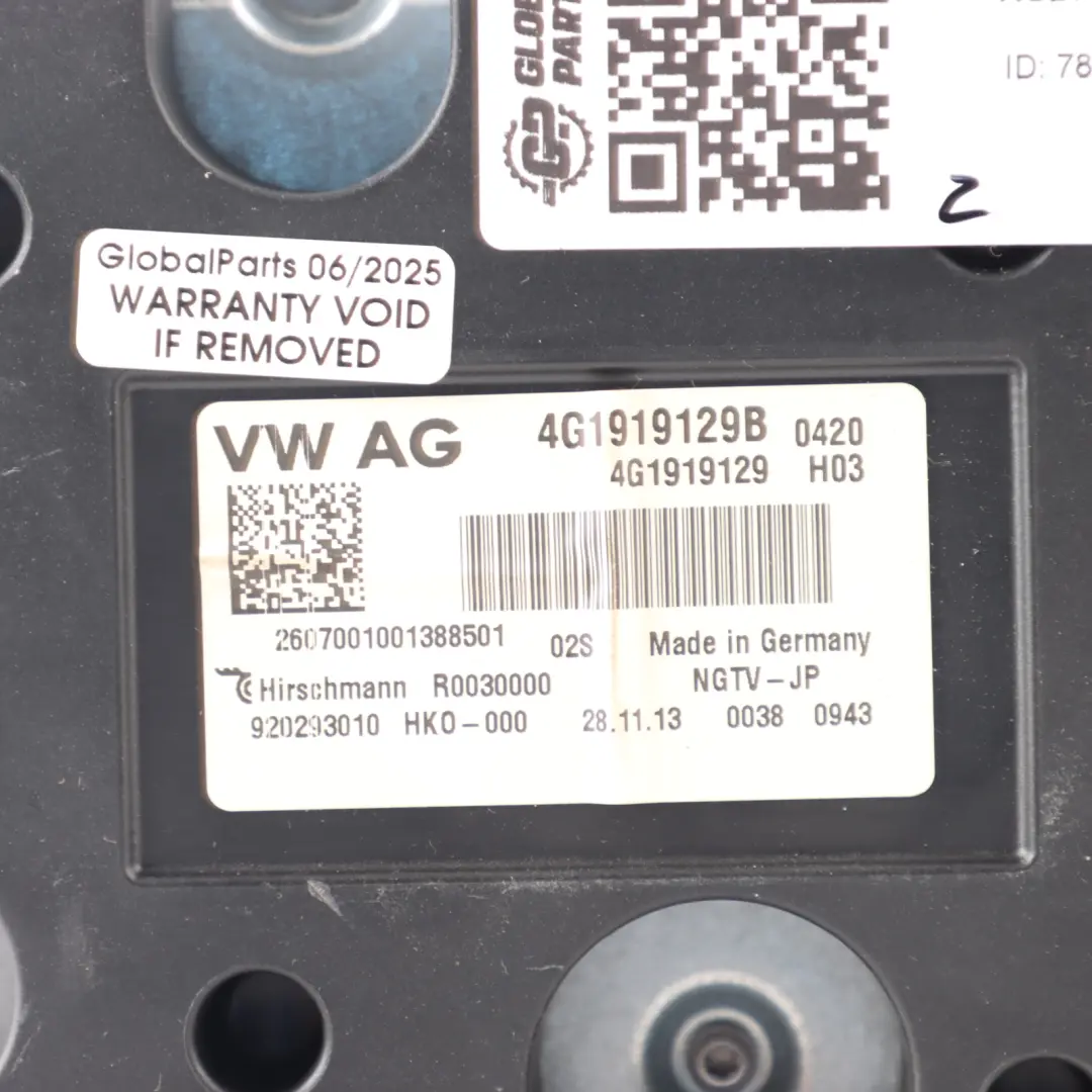 CD-Player Radio Tuner Module Control Unit to Audi A4 B8 with Part number 4G1919129B Audi A4 B8 CD-Player Radio Tuner Module Control Unit - SKU 4G1919129B - Part number 4G1919129B