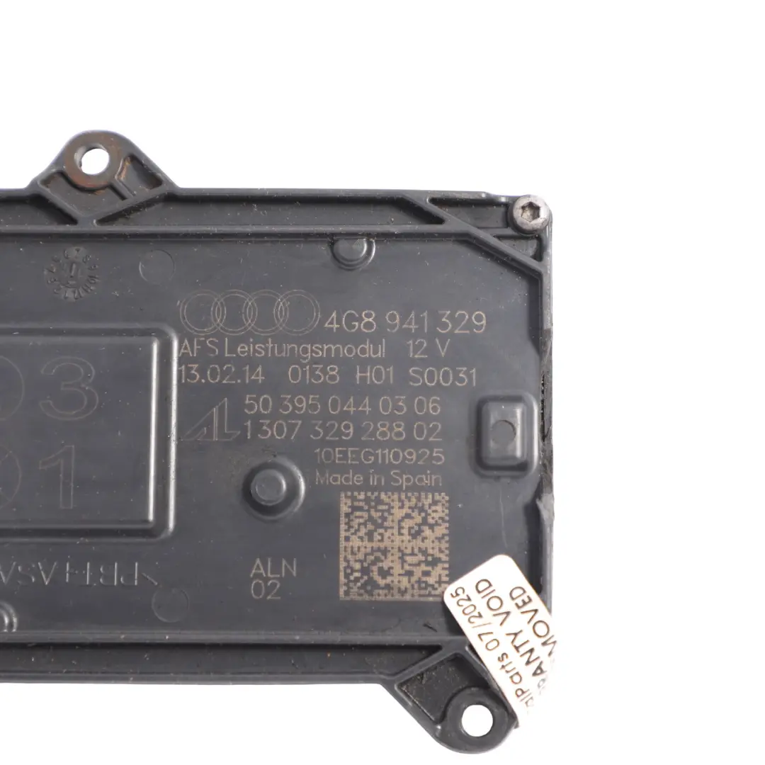 Headlight Module Lamp AFS Ballast Control Unit ECU to Audi A7 4G Xenon with Part number 4G8941329 Audi A7 4G Xenon Headlight Module Lamp AFS Ballast Control Unit ECU - SKU 4G8941329 - Part number 4G8941329