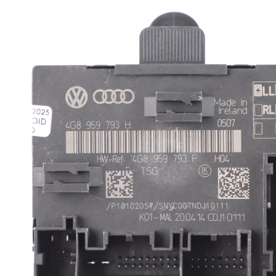 Audi A7 4G Tür Modul Vorne Fahrerseite Steuergerät ECU - SKU 4G8959793H - Teilenummer 4G8959793H
