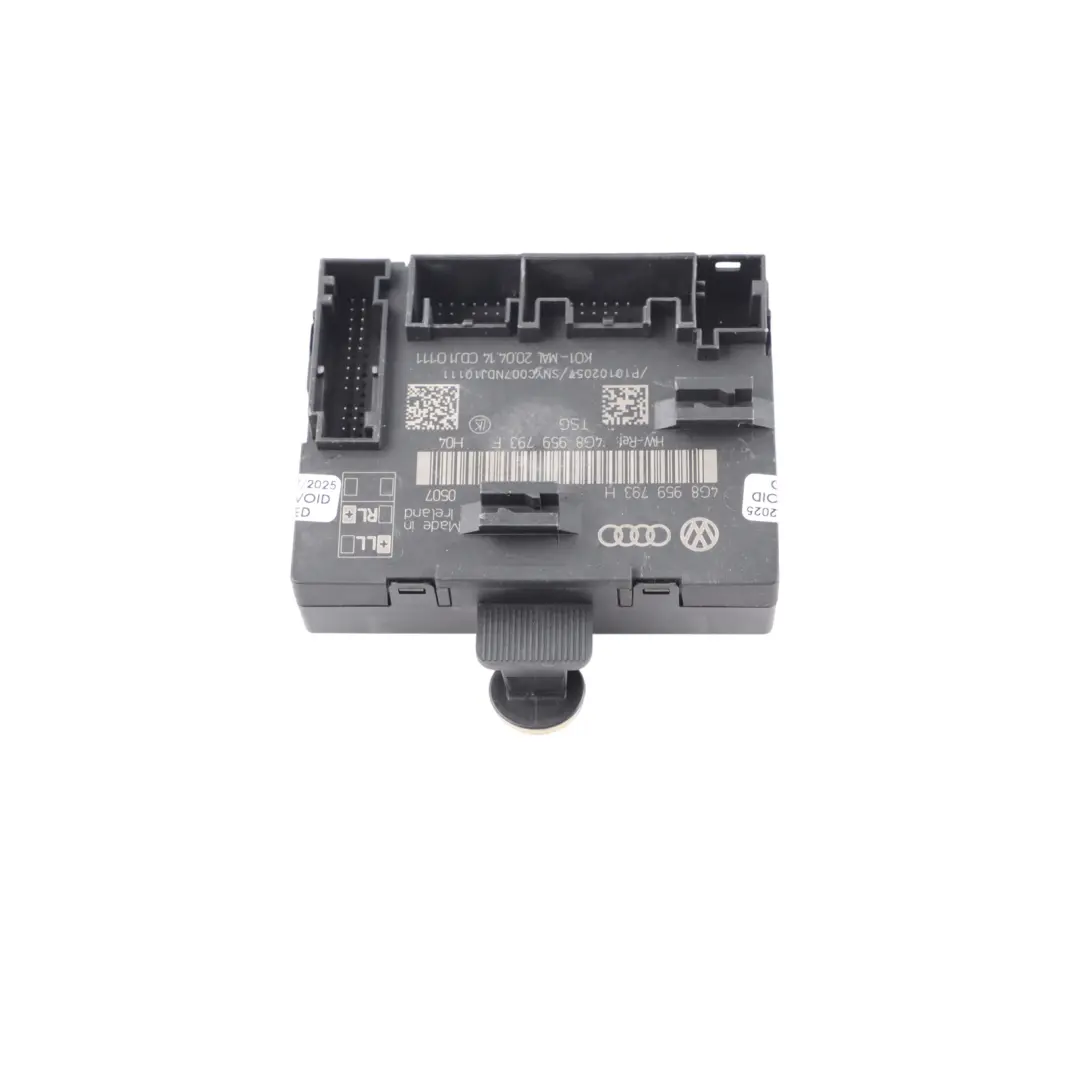 Audi A7 4G Front Door Module Driver's Side Control Unit ECU - SKU 4G8959793H - Part number 4G8959793H