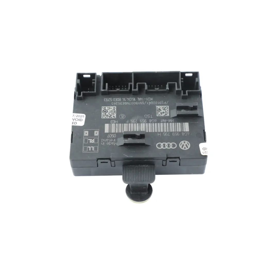 Audi A7 4G Module De Commande De Porte Arrière Gauche Droite - SKU 4G8959795F - Numéro de pièce 4G8959795F