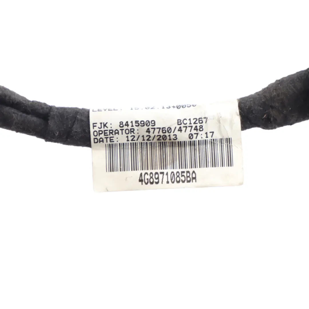 Audi A7 4G Rear Bumper Wiring Harness Cable Sensor PDC Radar 4G8971085BA - SKU 4G8971085BL - Part number 4G8971085BL