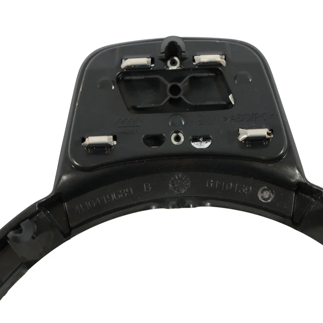 Steering Wheel Multifunction Switch Cover Trim 62473380F to Audi A7 4G with Part number 4H0419689B Audi A7 4G Steering Wheel Multifunction Switch Cover Trim 62473380F - SKU 4H0419689B-1 - Part number 4H0419689B