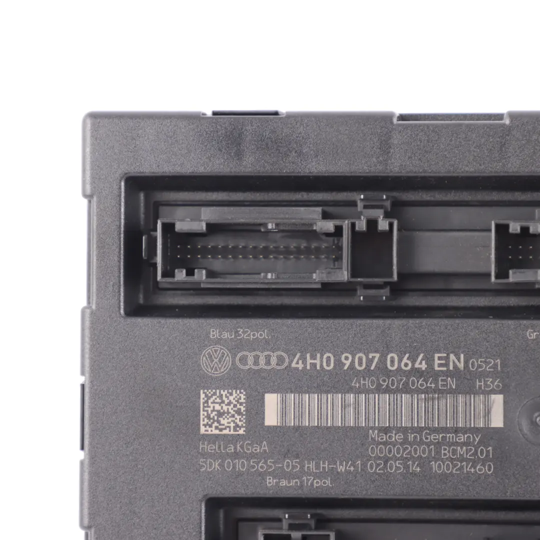 Audi A7 4G BCM Body Comfort Convenience Module Unit ECU - SKU 4H0907064EN - Part number 4H0907064EN