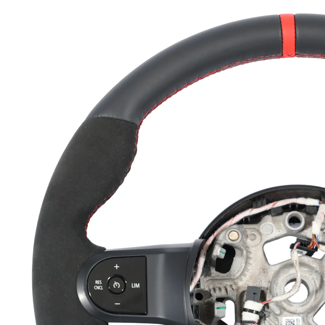 Mini F54 F55 F56 F60 LCI JCW Steering Wheel Sport NEW Black Leather Alcantara - SKU 5A0C814-1 - Part number 5A0C814