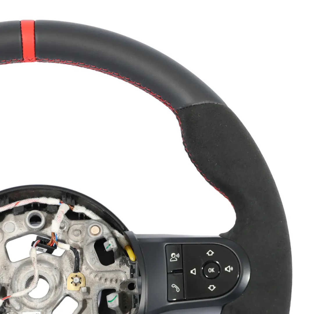 Mini F54 F55 F56 F60 LCI JCW Steering Wheel Sport NEW Black Leather Alcantara - SKU 5A0C814-1 - Part number 5A0C814