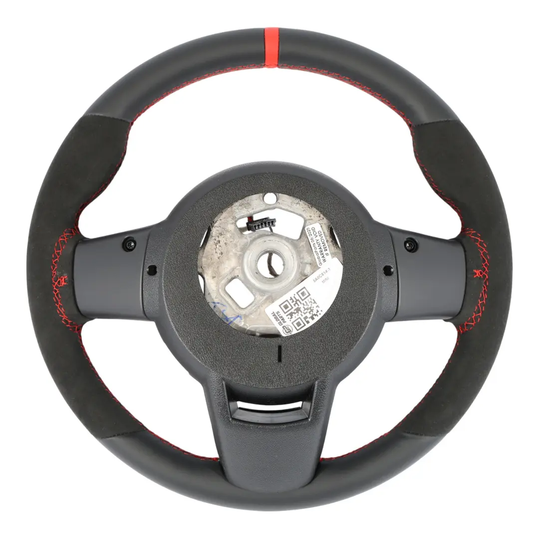 NUEVO Cuero Negro Alcantara para Mini F54 F55 F56 F60 LCI JCW Volante Sport con número de pieza 5A0C814 Mini F54 F55 F56 F60 LCI JCW Volante Sport NUEVO Cuero Negro Alcantara - SKU 5A0C814-1 - Número de pieza 5A0C814