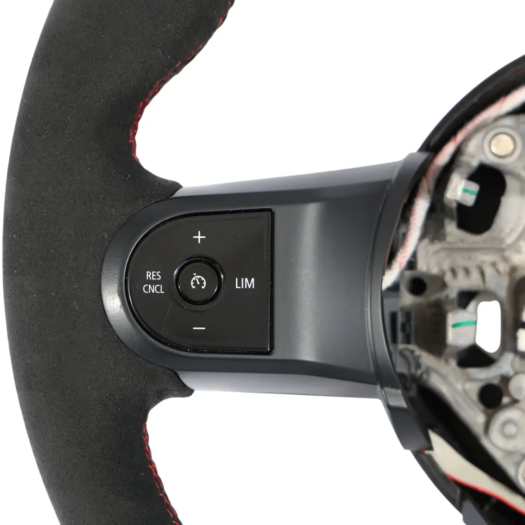 Sportivo NUOVO Pelle Nera Alcantara per Mini F54 F55 F56 F60 LCI JCW Volante con numero di parte 5A0C814 Mini F54 F55 F56 F60 LCI JCW Volante Sportivo NUOVO Pelle Nera Alcantara - SKU 5A0C814-1 - Numero di parte 5A0C814