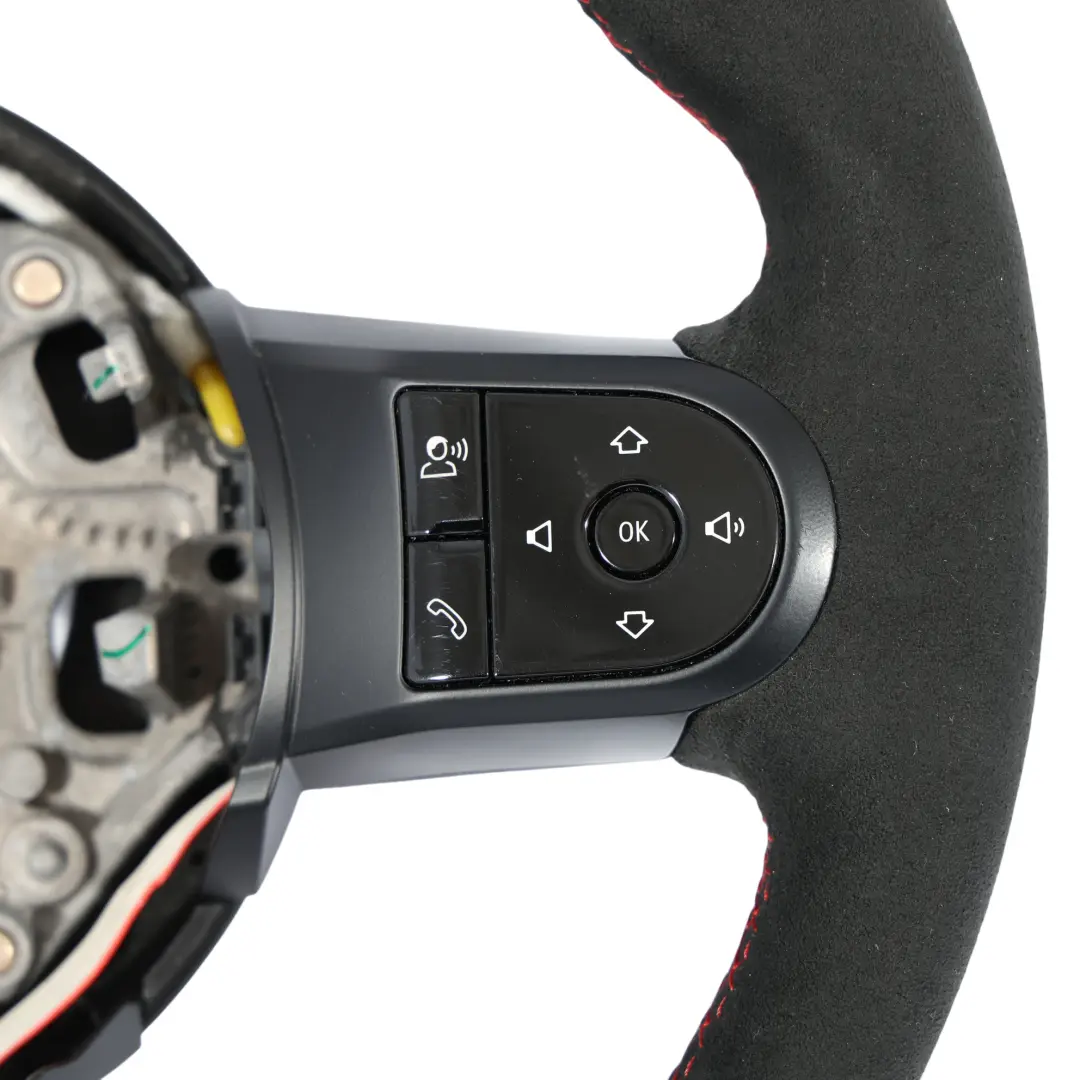 Mini F54 F55 F56 F60 LCI JCW Volante Sportivo NUOVO Pelle Nera Alcantara - SKU 5A0C814-1 - Numero di parte 5A0C814