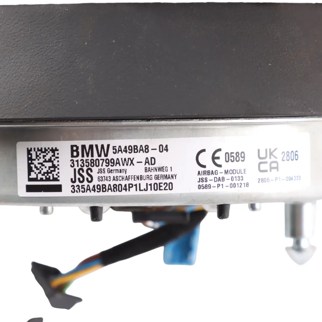 Module Driver's Side M Sport Steering Wheel DAMAGED to BMW F70 U06 Air with Part number 5A49BA8 BMW F70 U06 Air Module Driver's Side M Sport Steering Wheel DAMAGED - SKU 5A49BA8-1 - Part number 5A49BA8