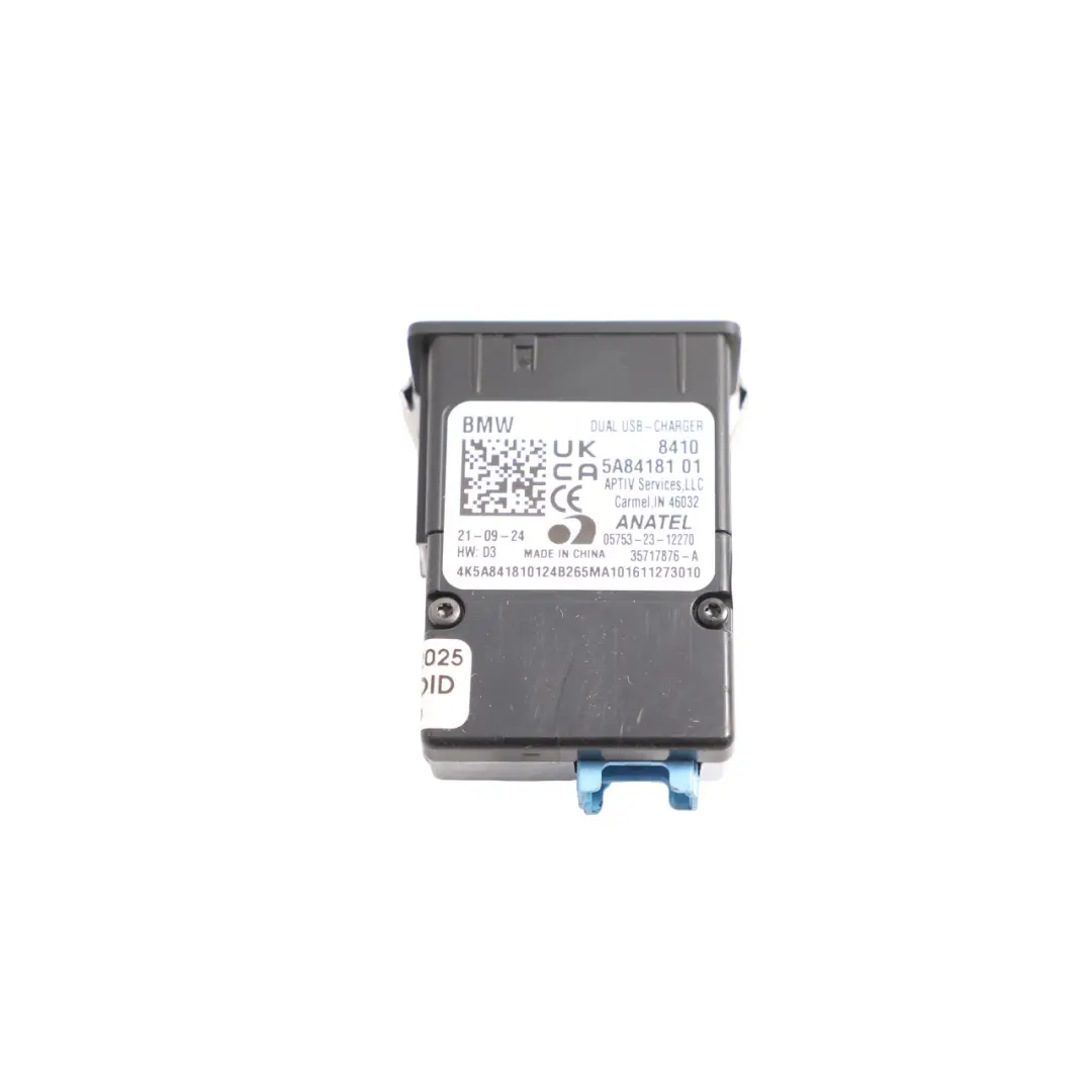 BMW F70 U06 X1 U11 Mini F65 F66 Port USB Double Prise - SKU 5A84181 - Numéro de pièce 5A84181
