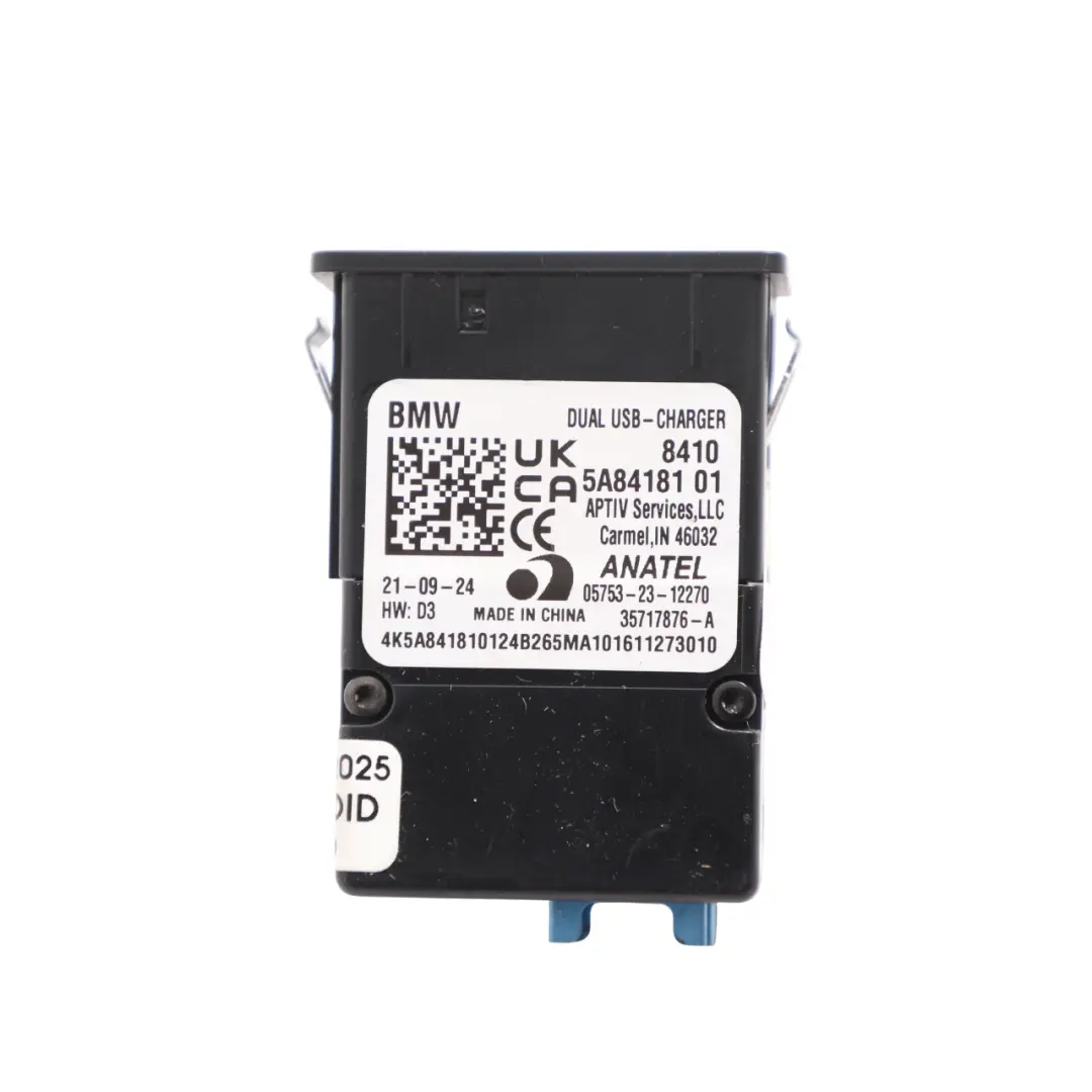 BMW F70 U06 X1 U11 Mini F65 F66 Porta USB Doppia Presa - SKU 5A84181 - Numero di parte 5A84181