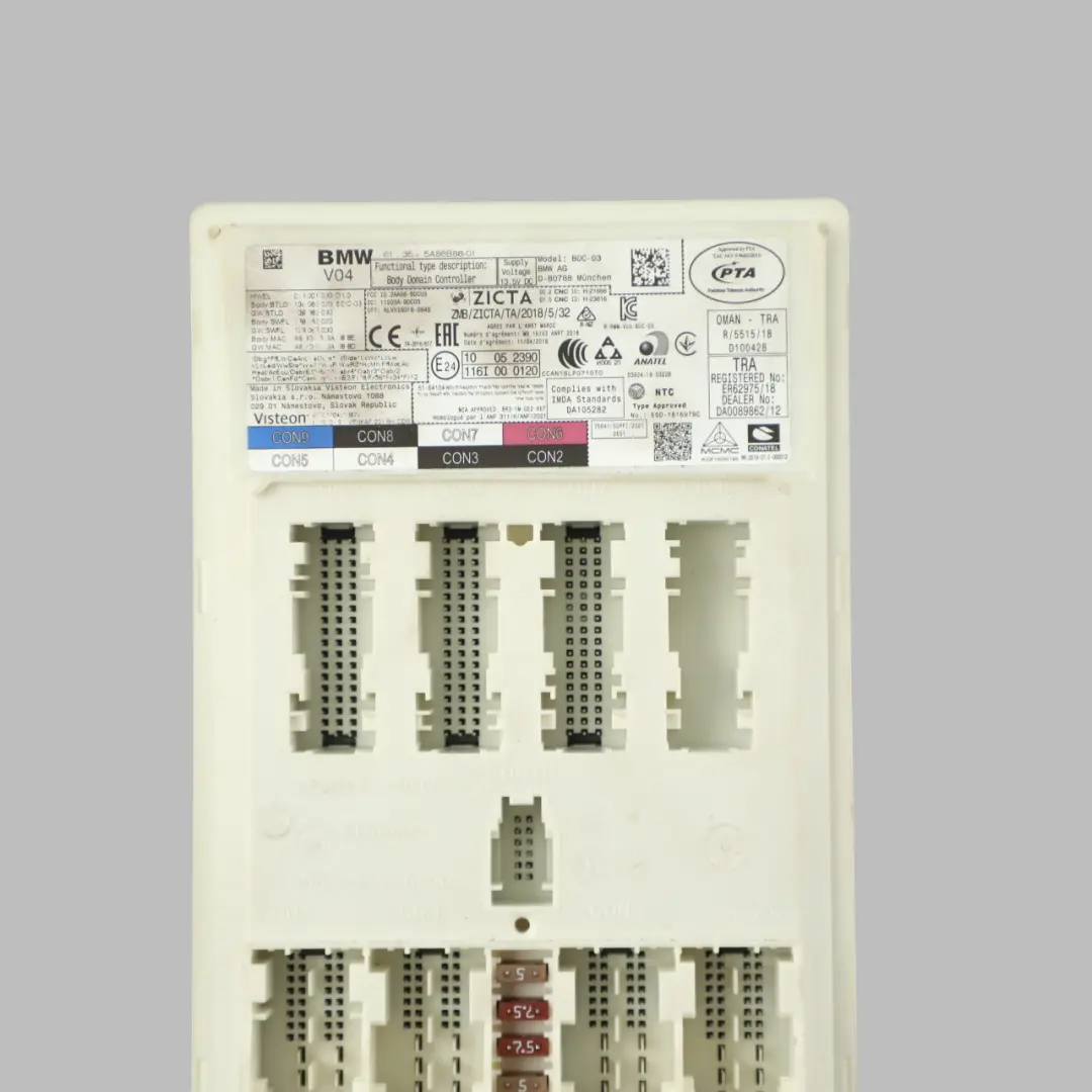 Body Control Module Body Domain Controller Unit BDC ECU to BMW F40 F44 with Part number 5A86B86 BMW F40 F44 Body Control Module Body Domain Controller Unit BDC ECU - SKU 5A86B86 - Part number 5A86B86