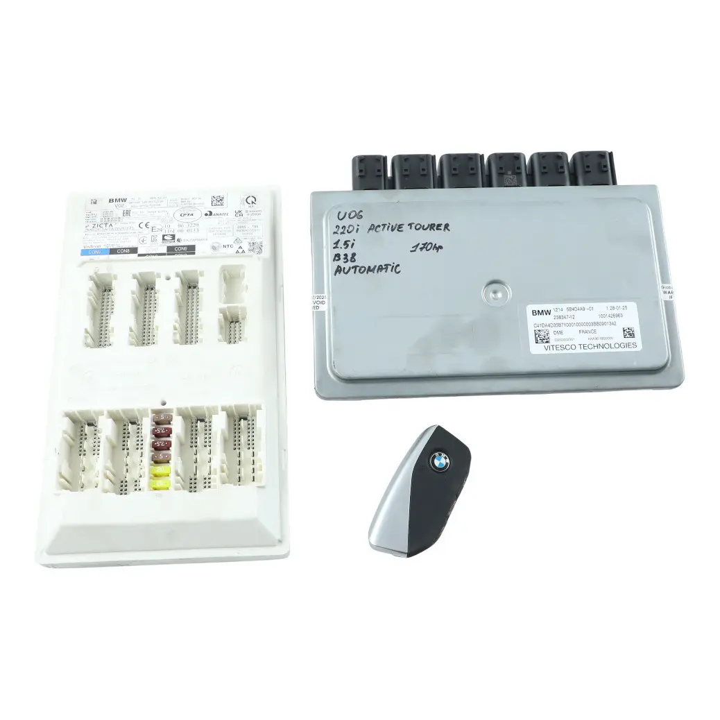 BMW U06 1.5i Mild Hybrid 220i B38N 170HP Engine ECU Kit DME 5B4D4A9 BCP + Key