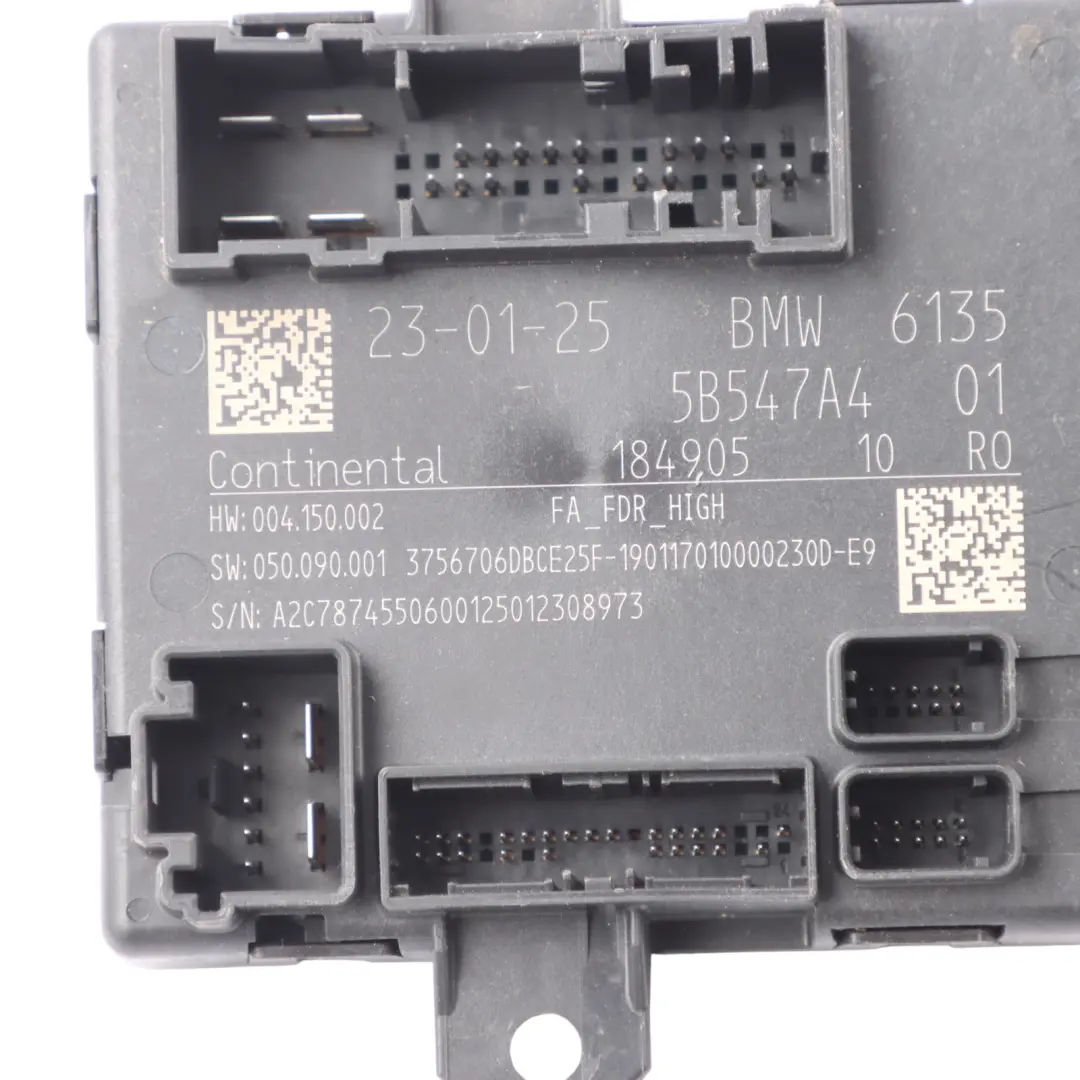 Control Unit Door Front Driver's Side to BMW E65 E66 E67 with Part number 5B547A4 BMW E65 E66 E67 Control Unit Door Front Driver's Side - SKU 5B547A4 - Part number 5B547A4