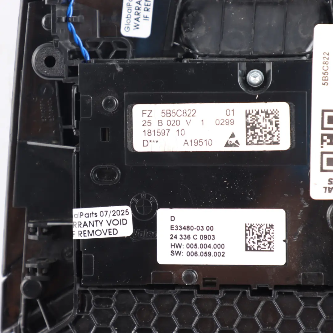 Front Interior Light Panel Roof Lamp Black to BMW U06 Active Tourer with Part number 5B5C822 BMW U06 Active Tourer Front Interior Light Panel Roof Lamp Black - SKU 5B5C822 - Part number 5B5C822