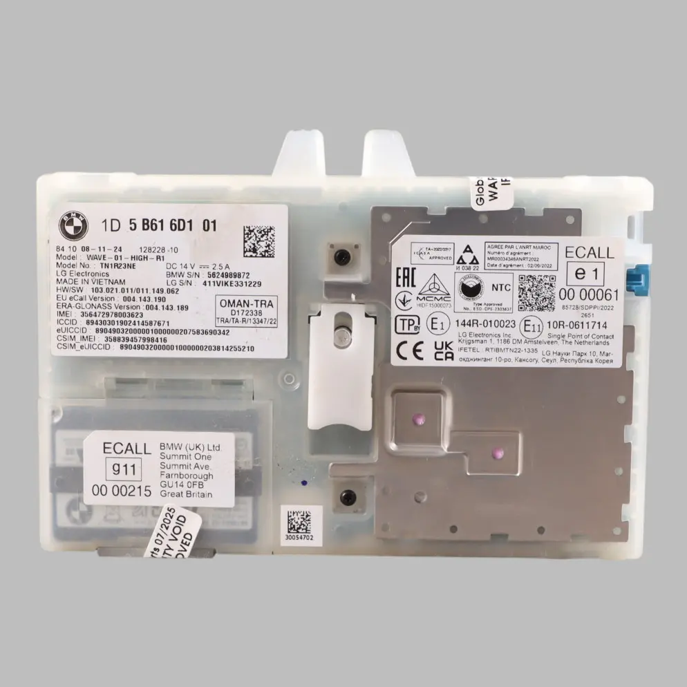 Telematics Module Communication Box to BMW U06 with Part number 5B616D1 BMW U06 Telematics Module Communication Box - SKU 5B616D1 - Part number 5B616D1