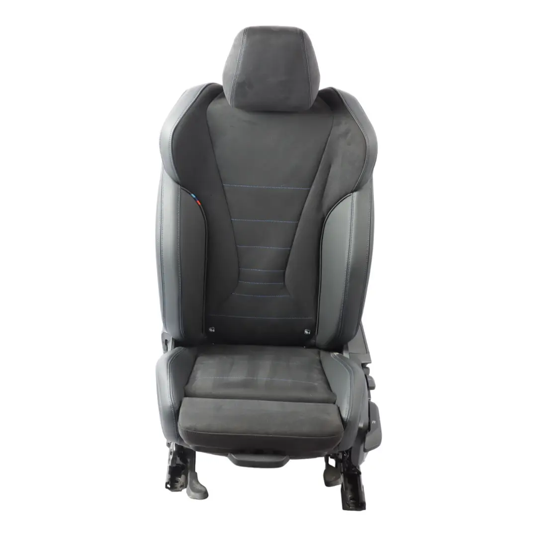 BMW U06 Front Sport Seat Heated Left N/S Interior Alcantara Black Contrast Blue - SKU 5B634E3-1 - Part number 5B634E3