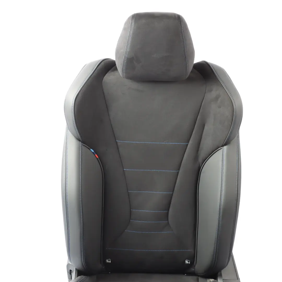BMW U06 Front Sport Seat Heated Left N/S Interior Alcantara Black Contrast Blue - SKU 5B634E3-1 - Part number 5B634E3