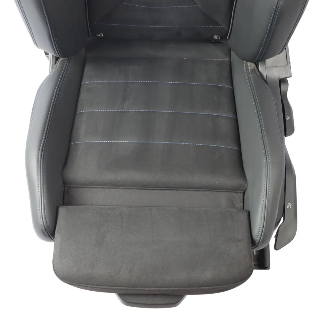 BMW U06 Front Sport Seat Heated Left N/S Interior Alcantara Black Contrast Blue - SKU 5B634E3-1 - Part number 5B634E3