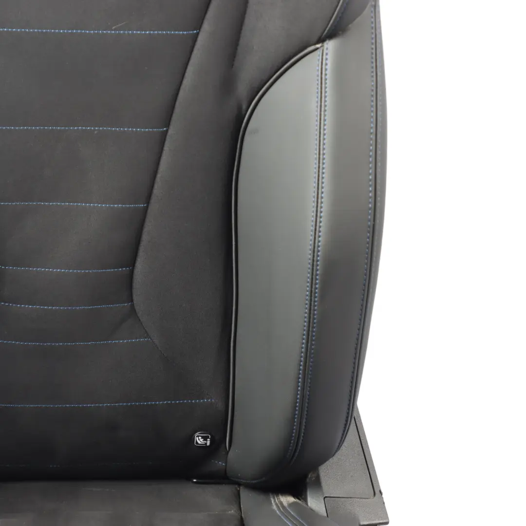BMW U06 Front Sport Seat Heated Left N/S Interior Alcantara Black Contrast Blue - SKU 5B634E3-1 - Part number 5B634E3
