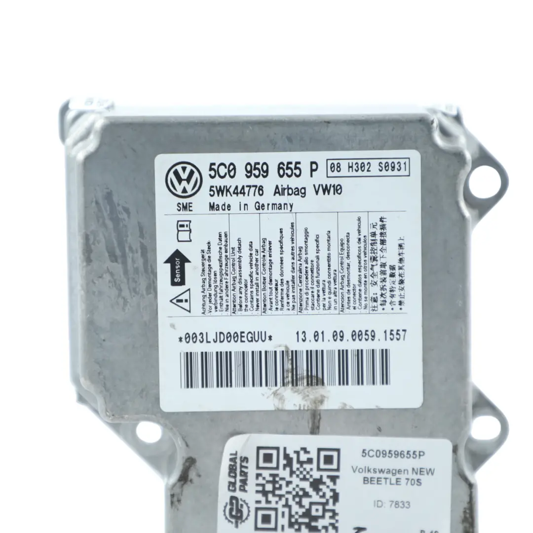 70S Air Module Control Unit ECU to Volkswagen New Beetle with Part number 5C0959655P Volkswagen New Beetle 70S Air Module Control Unit ECU - SKU 5C0959655P - Part number 5C0959655P